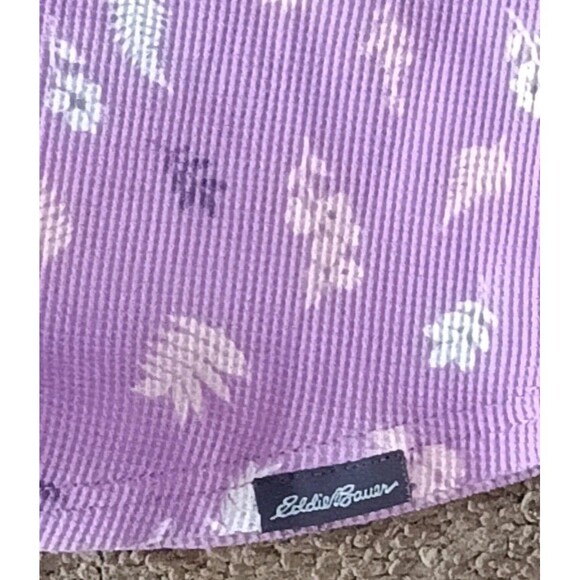 Eddie Bauer Thermal Shirt Top Size XXL Purple Ribbed Waffle Long Sleeve New - Picture 5 of 6